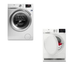 AEG ProSense T6DBG820N Condenser Tumble Dryer & 8 kg 1400 Spin Washing Machine Bundle